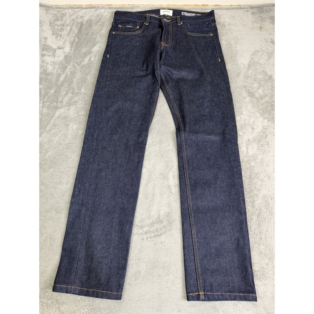 Quiksilver Straight Fit Jeans Men's Size 32x32 Blue Dark Wash